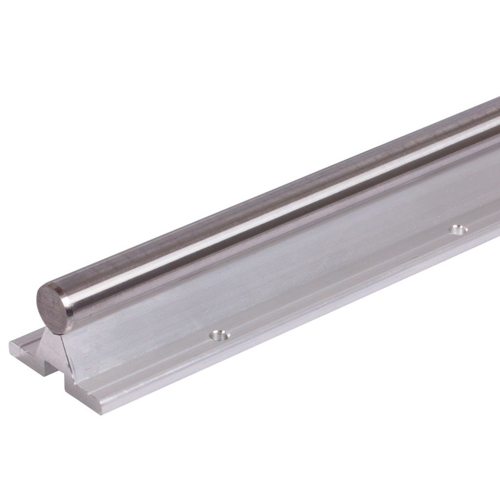 Precision shaft on support Ø12 mm, hardened (HRC 58–62), ground (h6  tolerance),  length 4000 mm