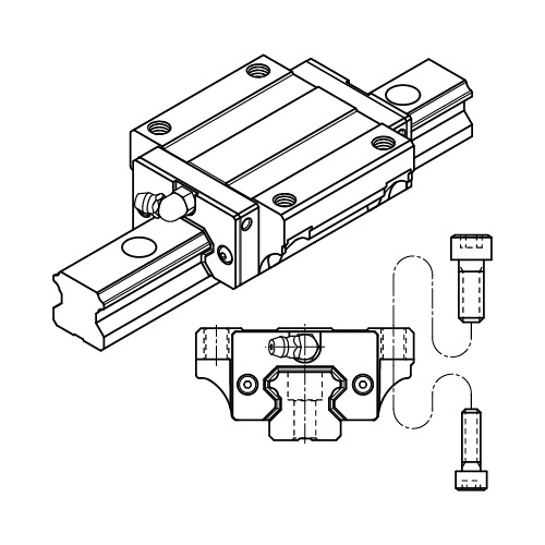 [QHW15CAZBH] SMA25ESSF1H Wózek